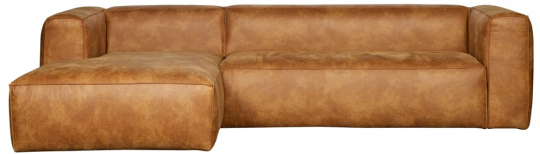 Hörnsoffa 'Bean' - Cognac