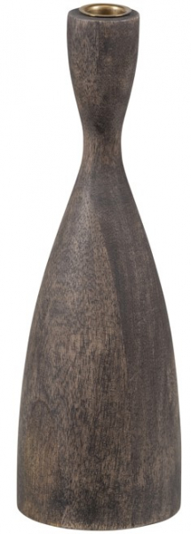Ljusstake 'Rosa' 28 cm - Brun