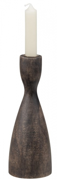 Ljusstake 'Rosa' 22cm - Brun