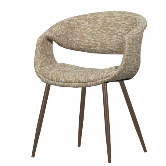 Matstol ‘Yossi’ - Beige/Koppar