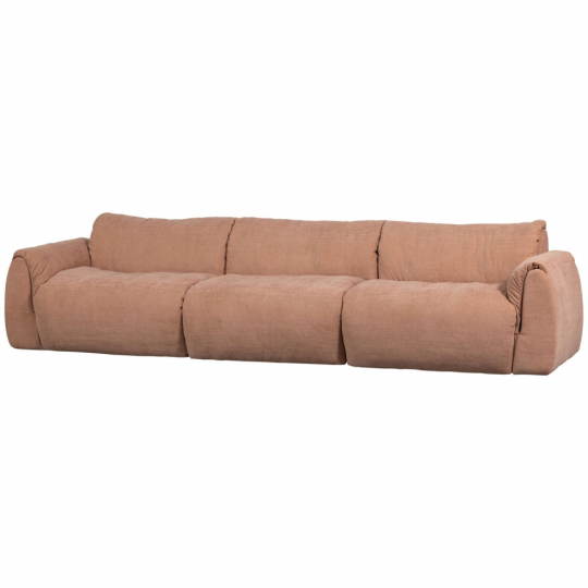 Soffa ‘Baggy’ 3-sits - Brun/Rosa