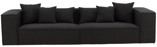 Soffa 'Jokkmokk' 4-sits - Svart