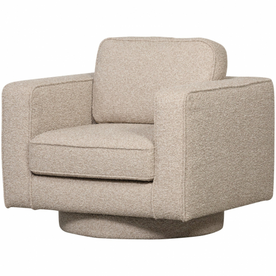 Svängfåtölj ‘Lazy’ - Beige bouclé