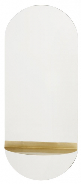 Spegel 'Oval Brass' 30x61cm