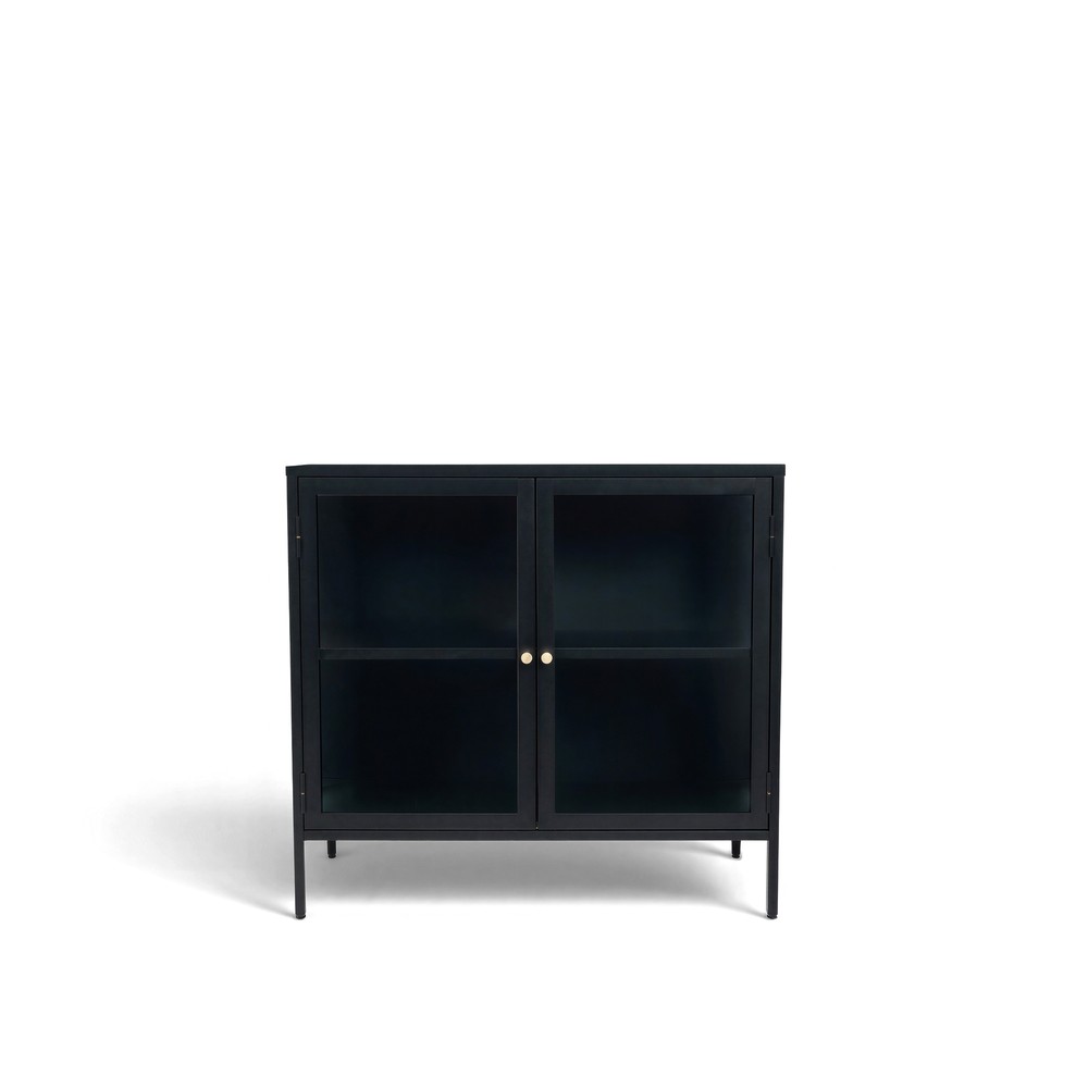 Sideboard 'Hagavik' 2 sektioner - Svart/Mässing