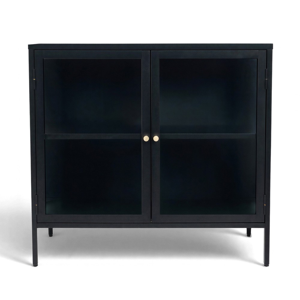 Sideboard 'Hagavik' 2 sektioner - Svart/Mässing