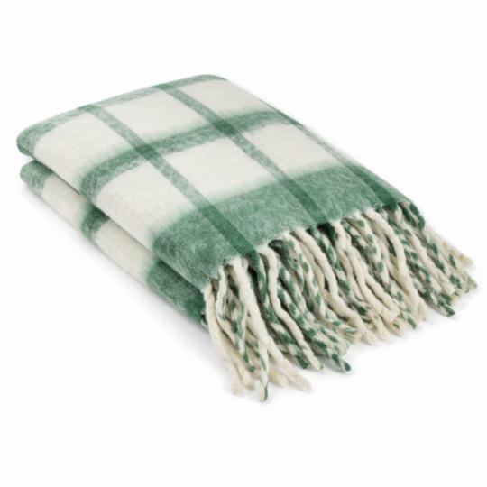Pläd 'Rachel' 130x170cm - Grön