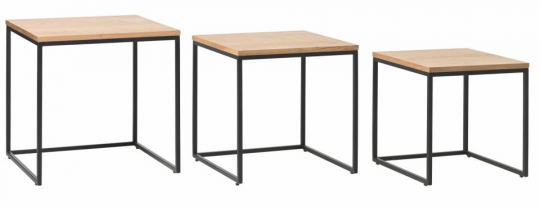Soffbord 'Lekvall' - Ek/Svart