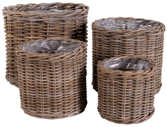 Korgar 'Bogor' 4-pack - Natur