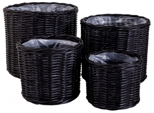 Korgar 'Bogor Black' 4-pack - Svart