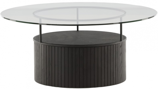 Soffbord 'Beisfjord' Runt 90cm - Svart