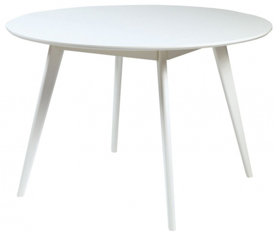 Matbord 'Yumi' Runt 115cm - Vit