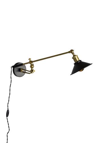 Vägglampa 'Penelope' - Svart