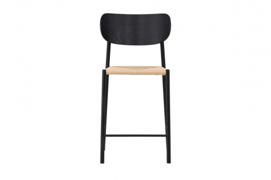 Barstol 'Polly' - Svart/Beige