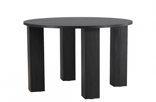 Matbord 'Nornhem' Runt 120cm - Svart