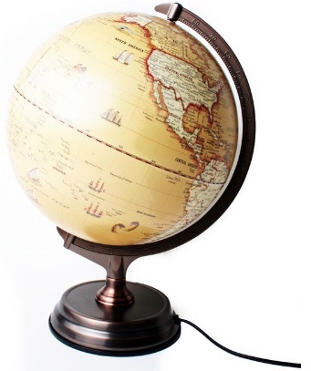 Jordglob Lampa Antik Reforma Sthlm