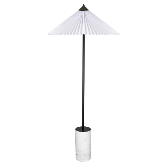 Golvlampa 'Matisse' - Vit/Svart
