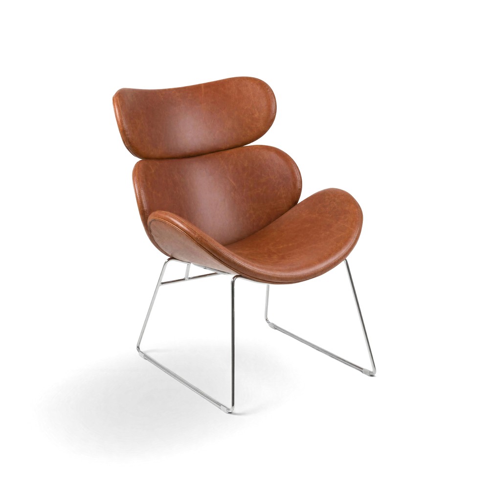 Fåtölj 'Hushum' 85cm - Brun