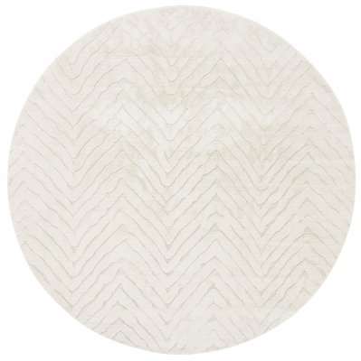 Rund Matta 'Wren' 80cm - Vit