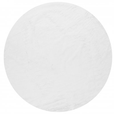 Rund Matta 'Aranga Super Soft' 240cm - Vit