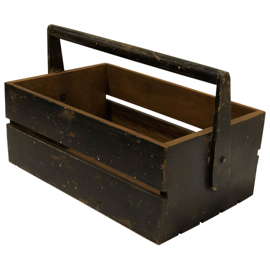 Trälåda 'Box recycled' - Svart