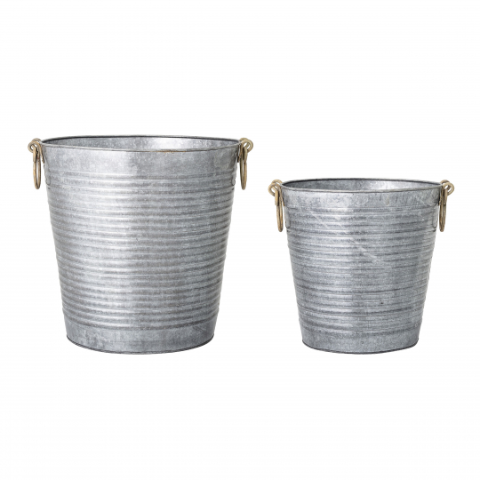 2-pack Krukor 'Evar' - Metall/Mässing
