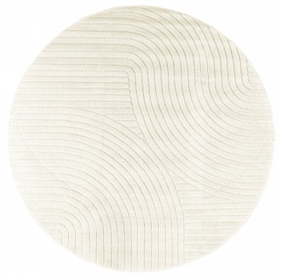 Rund Matta 'Devon' 200cm - Cream