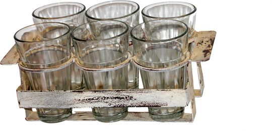 Bricka Vintage - 6 glas