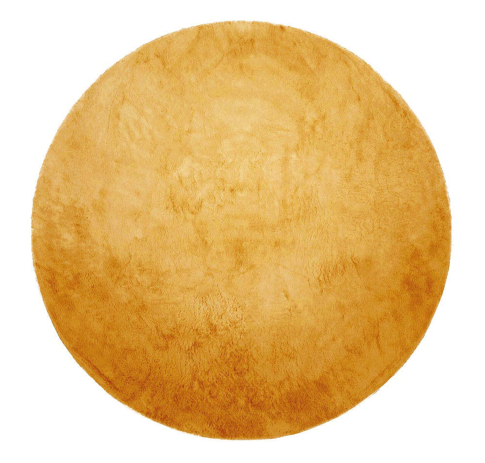 Rund matta 'Aranga Super Soft' - Orange