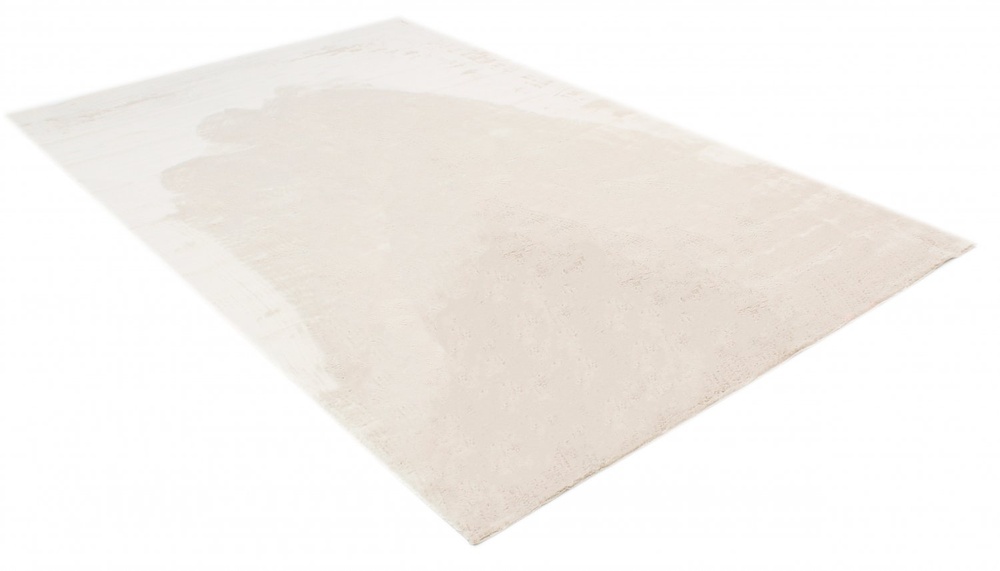 Rund matta 'Aranga Super Soft' - Vit