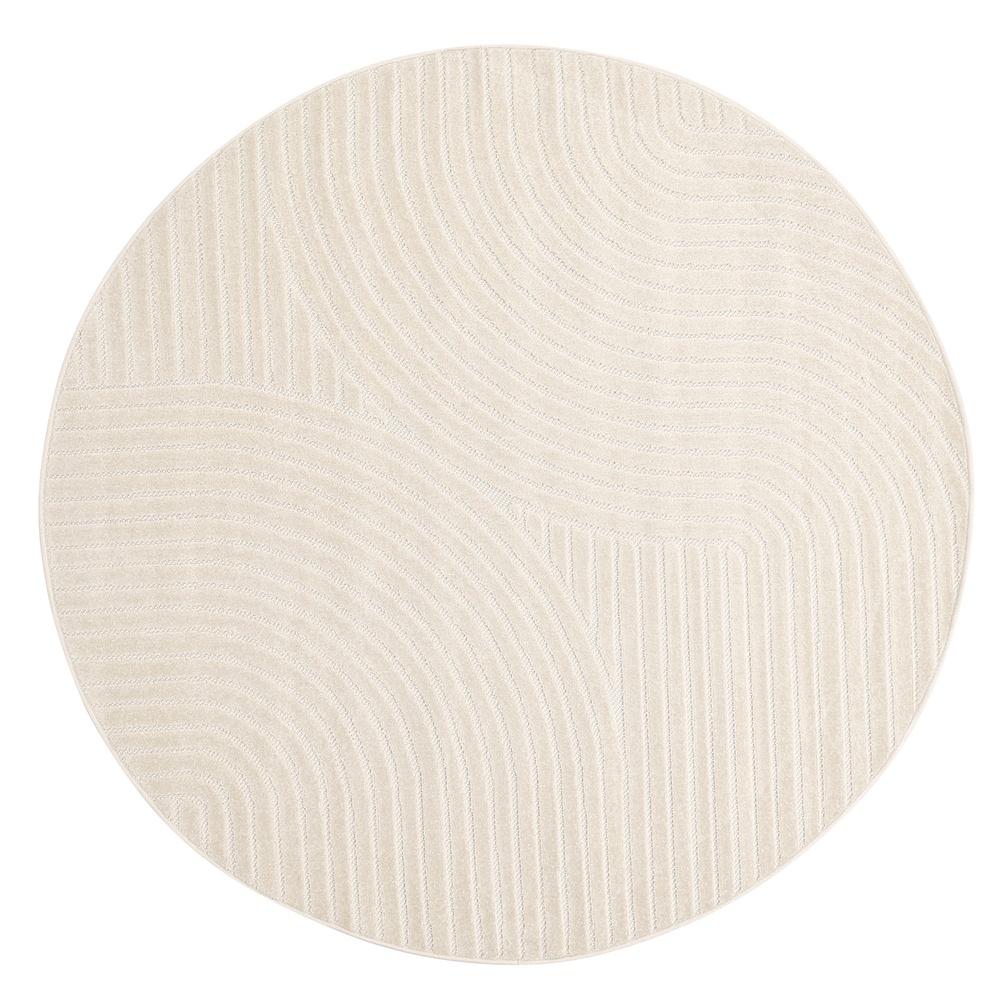 Rund Matta 'Devon' - Cream