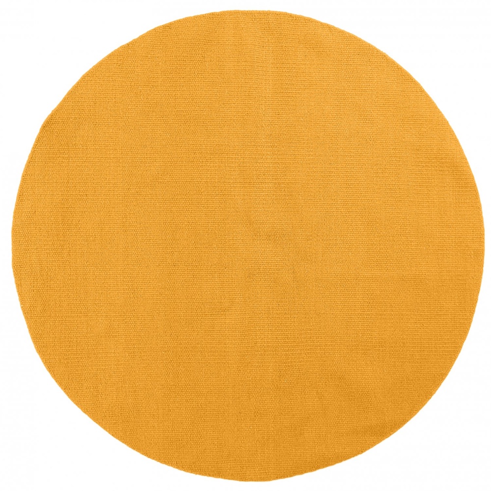 Rund matta 'Hamilton' - Saffron