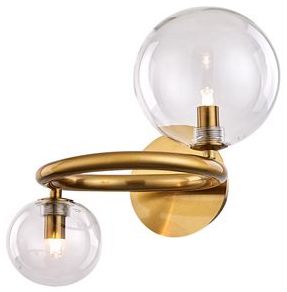 Vägglampa 'Brass' - Mässing