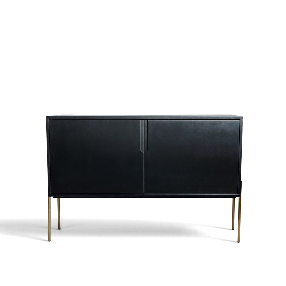 Sideboard 'Frölunda' - Svart/Guld