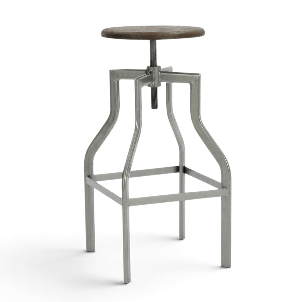 Barstol 'Forshaga' - Silver/Natur