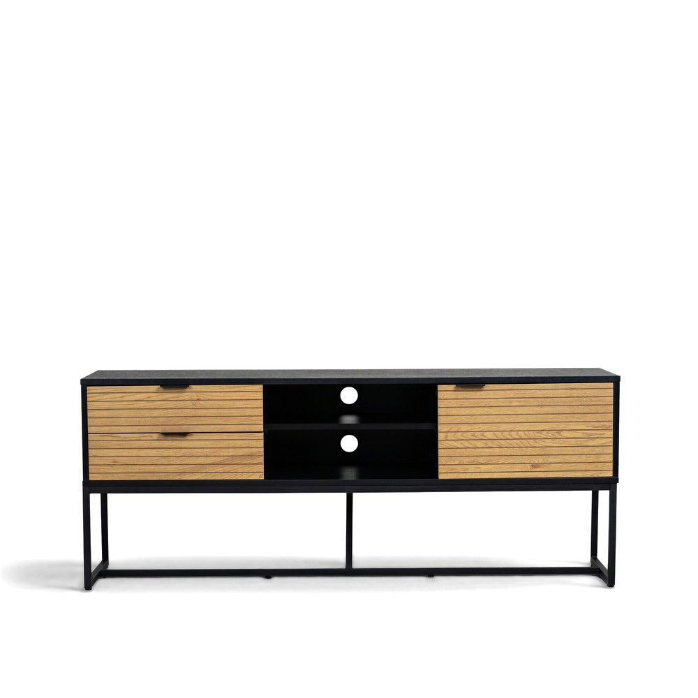 TV-bänk 'Line' - Ek/Svart
