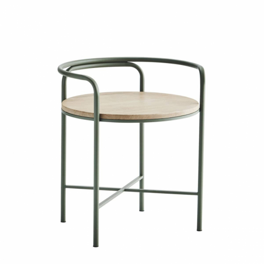 Stol 'Iron' 50cm - Grön/natur