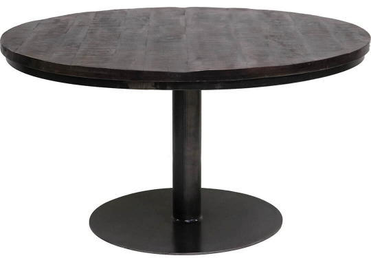 Matbord 'Jack' Runt 140cm - Svart