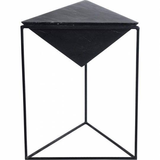 Pyramidformat sidobord 'Giza' - Svart