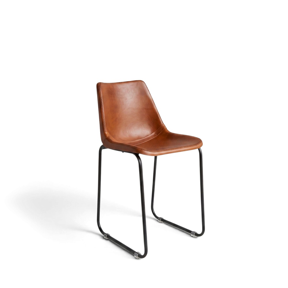 Loungestol Vintage - Läder/Järn