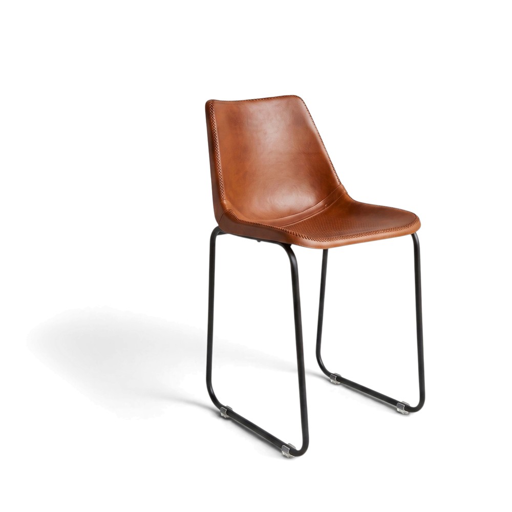 Loungestol Vintage - Läder/Järn