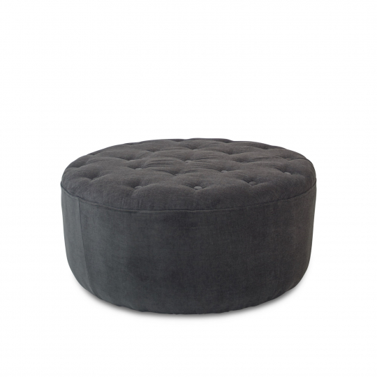 Puff 'Dimple' Runt 84cm - Grå
