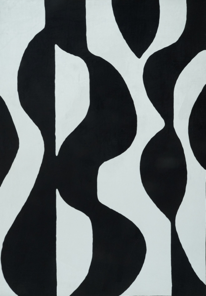 Matta 'Sorvento' - Svart/Beige