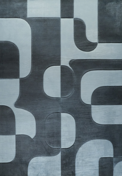 Matta 'Merano' - Svart/Grå