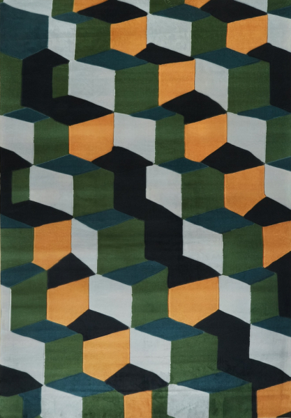 Matta 'Velorin' 200x280 cm - Grön/Multi