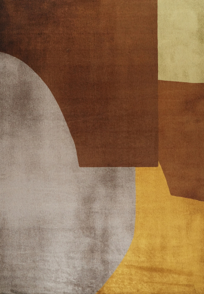 Matta 'Savelle' 200x280 cm - Brun/Gul