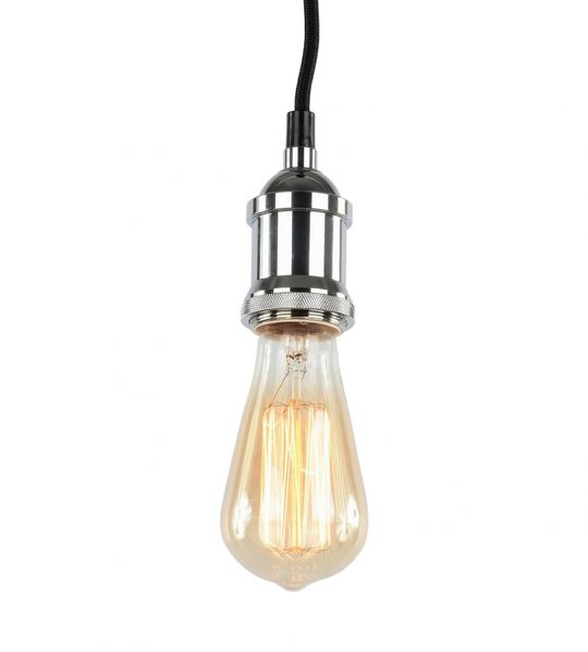 Taklampa 'Chrome' - Glas/Metall
