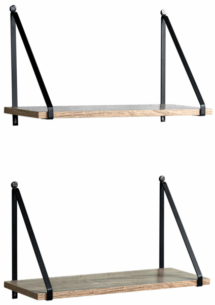 Vägghyllor 'Triangle' 2 set - Natur