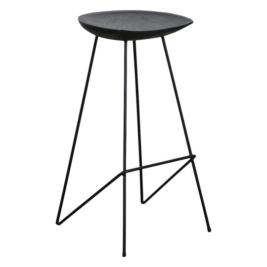 Pall 'Teak' 77cm - Svart