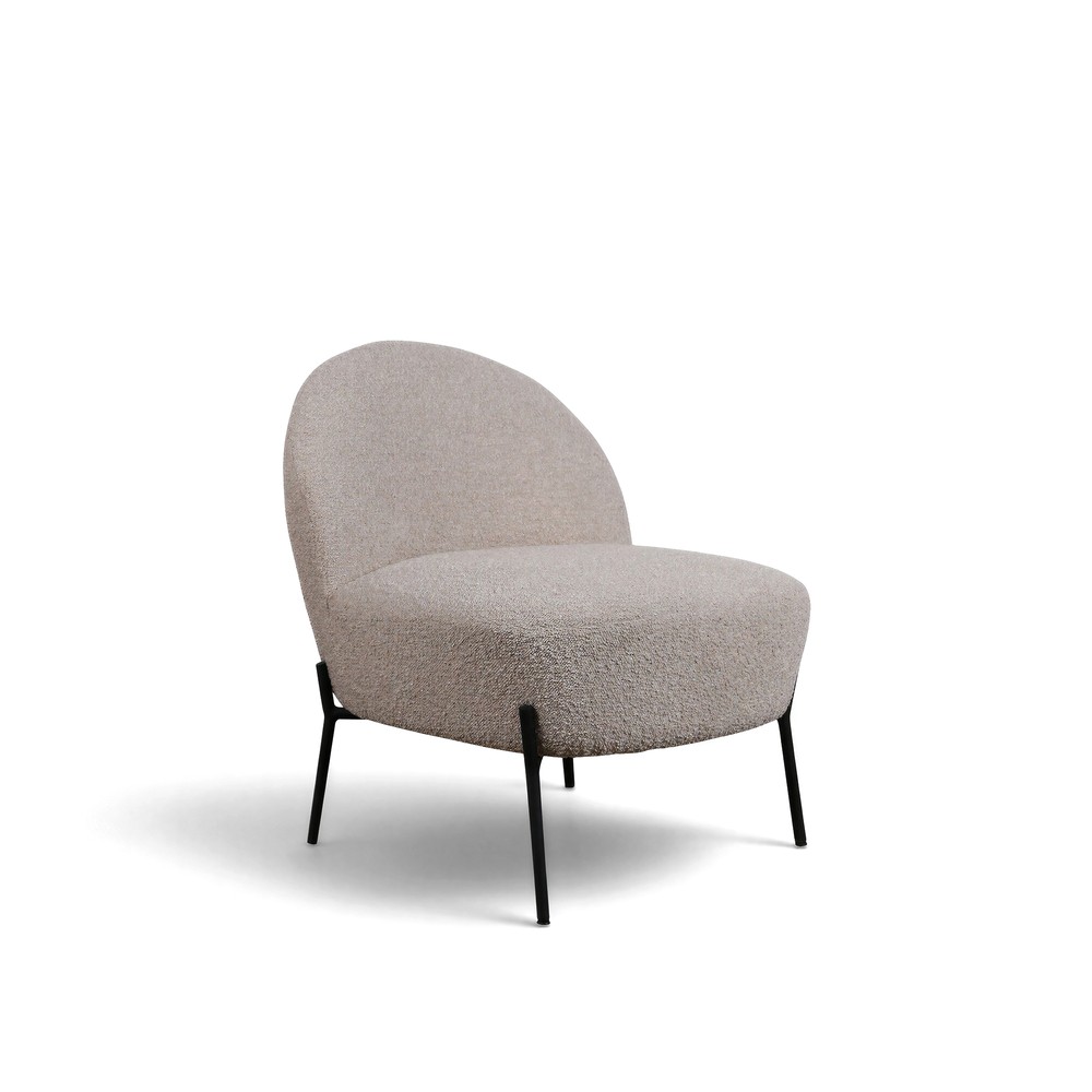 Fåtölj 'Gori' - Beige/Bouclé